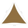 Toldo de vela HDPE gris taupe 160 g/m² 3,6x3,6x3,6 m de vidaXL, Sombrillas - Ref: Foro24-311418, Precio: 25,05 €, Descuento: %