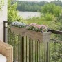 Jardineras con ganchos 2 unidades ratán sintético gris by , Pots and planters - Ref: Foro24-366400, Price: 62,65 €, Discount: %