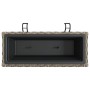 Jardineras con ganchos 2 unidades ratán sintético gris de , Maceteros y jardineras - Ref: Foro24-366400, Precio: 78,64 €, Des...
