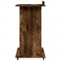 Atril con ruedas y cajón madera roble ahumado 55x55x107 cm de , Escritorios - Ref: Foro24-848028, Precio: 127,55 €, Descuento: %