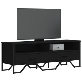 Mueble de TV madera de ingeniería negro 122x34x41 cm de , Muebles TV - Ref: Foro24-848579, Precio: 73,08 €, Descuento: %