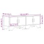 Mueble de TV madera de ingeniería gris sonoma 122x34x41 cm de , Muebles TV - Ref: Foro24-848587, Precio: 67,08 €, Descuento: %
