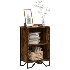 Estantería madera de ingeniería roble ahumado 50x31x74,5 cm de , Librerías y estanterías - Ref: Foro24-848601, Precio: 37,86 ...