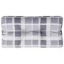 Cojín para sofá de palets tela a cuadros gris 70x40x12 cm de , Cojines para sillas y sofás - Ref: Foro24-360593, Precio: 16,7...