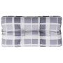 Cojín para sofá de palets tela a cuadros gris 70x40x12 cm de , Cojines para sillas y sofás - Ref: Foro24-360593, Precio: 22,5...