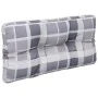 Cojín para sofá de palets tela a cuadros gris 70x40x12 cm de , Cojines para sillas y sofás - Ref: Foro24-360593, Precio: 16,7...
