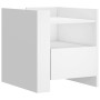 Mesita de noche madera de ingeniería blanco 45x50x50 cm de , Mesitas de noche - Ref: Foro24-848276, Precio: 64,87 €, Descuent...