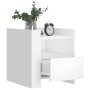 Mesita de noche madera de ingeniería blanco 45x50x50 cm de , Mesitas de noche - Ref: Foro24-848276, Precio: 64,87 €, Descuent...