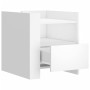 Mesita de noche madera de ingeniería blanco 45x50x50 cm de , Mesitas de noche - Ref: Foro24-848276, Precio: 64,87 €, Descuent...