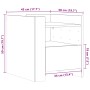 Mesita de noche madera de ingeniería blanco 45x50x50 cm de , Mesitas de noche - Ref: Foro24-848276, Precio: 64,87 €, Descuent...