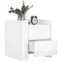 Mesita de noche madera de ingeniería blanco 45x50x50 cm de , Mesitas de noche - Ref: Foro24-848283, Precio: 56,59 €, Descuent...