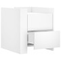 Mesita de noche madera de ingeniería blanco 45x50x50 cm de , Mesitas de noche - Ref: Foro24-848283, Precio: 57,29 €, Descuent...