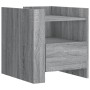 Mesita de noche madera de ingeniería gris Sonoma 45x50x50 cm de , Mesitas de noche - Ref: Foro24-848281, Precio: 56,76 €, Des...