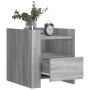 Mesita de noche madera de ingeniería gris Sonoma 45x50x50 cm de , Mesitas de noche - Ref: Foro24-848281, Precio: 56,76 €, Des...