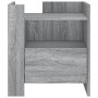 Mesita de noche madera de ingeniería gris Sonoma 45x50x50 cm de , Mesitas de noche - Ref: Foro24-848281, Precio: 56,76 €, Des...