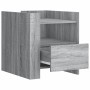 Mesita de noche madera de ingeniería gris Sonoma 45x50x50 cm de , Mesitas de noche - Ref: Foro24-848281, Precio: 56,76 €, Des...