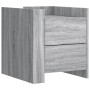 Mesita de noche madera de ingeniería gris Sonoma 45x50x50 cm de , Mesitas de noche - Ref: Foro24-848288, Precio: 58,08 €, Des...