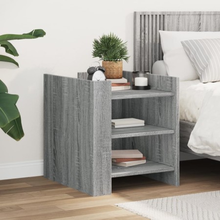 Mesita de noche madera de ingeniería gris Sonoma 45x50x50 cm de , Mesitas de noche - Ref: Foro24-848295, Precio: 46,61 €, Des...