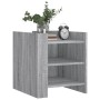 Mesita de noche madera de ingeniería gris Sonoma 45x50x50 cm de , Mesitas de noche - Ref: Foro24-848295, Precio: 46,61 €, Des...