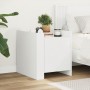 Mesita de noche madera de ingeniería blanco 45x50x50 cm de , Mesitas de noche - Ref: Foro24-848297, Precio: 41,68 €, Descuent...