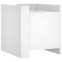 Mesita de noche madera de ingeniería blanco 45x50x50 cm de , Mesitas de noche - Ref: Foro24-848297, Precio: 41,68 €, Descuent...