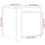 Mesita de noche madera de ingeniería blanco 45x50x50 cm de , Mesitas de noche - Ref: Foro24-848297, Precio: 41,68 €, Descuent...