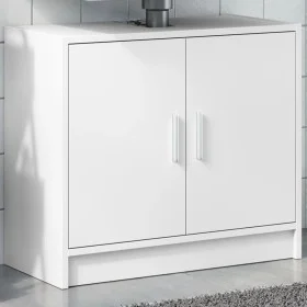 Armario para lavabo madera de ingeniería blanco 63x29x55 cm de , Muebles de baño - Ref: Foro24-848094, Precio: 51,96 €, Descu...