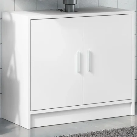 Armario para lavabo madera de ingeniería blanco 63x29x55 cm de , Muebles de baño - Ref: Foro24-848094, Precio: 51,96 €, Descu...