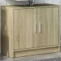 Armario de lavabo madera de ingeniería roble Sonoma 63x29x55 cm de , Muebles de baño - Ref: Foro24-848096, Precio: 53,36 €, D...