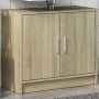 Armario de lavabo madera de ingeniería roble Sonoma 63x29x55 cm de , Muebles de baño - Ref: Foro24-848096, Precio: 52,10 €, D...