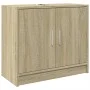Armario de lavabo madera de ingeniería roble Sonoma 63x29x55 cm de , Muebles de baño - Ref: Foro24-848096, Precio: 53,36 €, D...