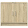 Armario de lavabo madera de ingeniería roble Sonoma 63x29x55 cm de , Muebles de baño - Ref: Foro24-848096, Precio: 52,10 €, D...