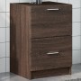 Armario de lavabo madera de ingeniería marrón roble 40x37x59 cm de , Muebles de baño - Ref: Foro24-848107, Precio: 63,19 €, D...