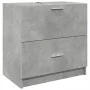 Armario de lavabo madera ingeniería gris hormigón 59x37x59 cm de , Muebles de baño - Ref: Foro24-848111, Precio: 69,14 €, Des...