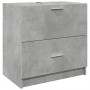 Armario de lavabo madera ingeniería gris hormigón 59x37x59 cm de , Muebles de baño - Ref: Foro24-848111, Precio: 70,35 €, Des...