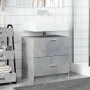 Armario de lavabo madera ingeniería gris hormigón 59x37x59 cm de , Muebles de baño - Ref: Foro24-848111, Precio: 69,14 €, Des...