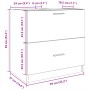 Armario de lavabo madera ingeniería gris hormigón 59x37x59 cm de , Muebles de baño - Ref: Foro24-848111, Precio: 70,35 €, Des...