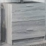 Armario de lavabo madera de ingeniería gris Sonoma 59x37x59 cm de , Muebles de baño - Ref: Foro24-848113, Precio: 78,49 €, De...