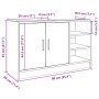 Armario de lavabo madera de ingeniería roble Sonoma 90x29x55 cm de , Muebles de baño - Ref: Foro24-848124, Precio: 68,86 €, D...