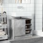 Armario de lavabo madera ingeniería gris hormigón 63x29x55 cm de , Muebles de baño - Ref: Foro24-848132, Precio: 55,53 €, Des...