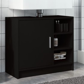Armario para lavabo madera de ingeniería negro 63x29x55 cm de , Muebles de baño - Ref: Foro24-848130, Precio: 79,97 €, Descue...