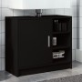 Armario para lavabo madera de ingeniería negro 63x29x55 cm de , Muebles de baño - Ref: Foro24-848130, Precio: 79,97 €, Descue...
