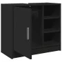 Armario para lavabo madera de ingeniería negro 63x29x55 cm de , Muebles de baño - Ref: Foro24-848130, Precio: 78,06 €, Descue...