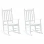 Mecedoras para niños 2 uds madera maciza de álamo blancas de , Mecedoras - Ref: Foro24-3281596, Precio: 141,98 €, Descuento: %