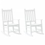 Mecedoras para niños 2 uds madera maciza de álamo blancas de , Mecedoras - Ref: Foro24-3281596, Precio: 143,86 €, Descuento: %