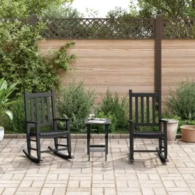 Mecedoras para niños 2 uds madera maciza de álamo negras de , Mecedoras - Ref: Foro24-3281594, Precio: 114,19 €, Descuento: %