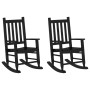 Mecedoras para niños 2 uds madera maciza de álamo negras de , Mecedoras - Ref: Foro24-3281594, Precio: 115,92 €, Descuento: %