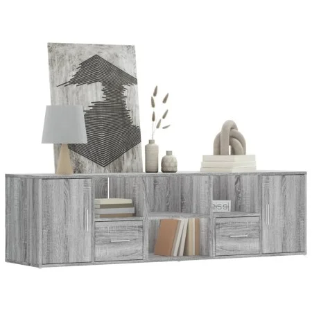 Mueble de esquina madera ingeniería gris Sonoma 160x40x45 cm de , Armarios y almacenamiento - Ref: Foro24-3307824, Precio: 11...