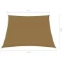 Toldo de vela HDPE gris taupe 160 g/m² 3/4x3 m de vidaXL, Sombrillas - Ref: Foro24-311434, Precio: 32,26 €, Descuento: %