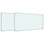 Salpicaderos de cocina 2 uds vidrio templado blanco 80x40 cm de , Herramientas y utensilios de cocina - Ref: Foro24-3315786, ...